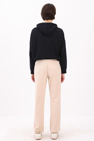 Allday BOB73003AL9 Taş Kadın Büyük Beden Cepli Likralı Eşofman Altı