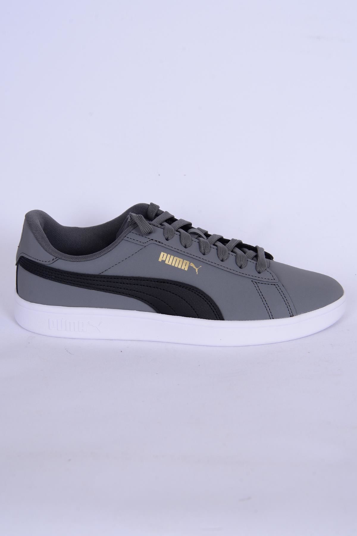 Puma 392336-02 Puma Smash 3.0 Buck Gri-Siyah Erkek Spor Ayakkabı