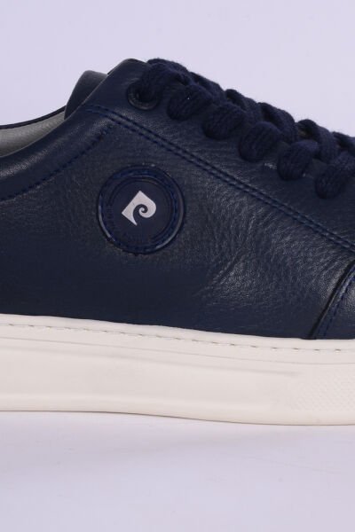 Pierre Cardin 42114 Deri Rahat Taban Bağcıklı Esnek Rahat Lacivert Günlük Erkek Sneaker Ayakkabı