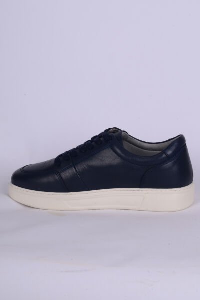 Pierre Cardin 42114 Deri Rahat Taban Bağcıklı Esnek Rahat Lacivert Günlük Erkek Sneaker Ayakkabı