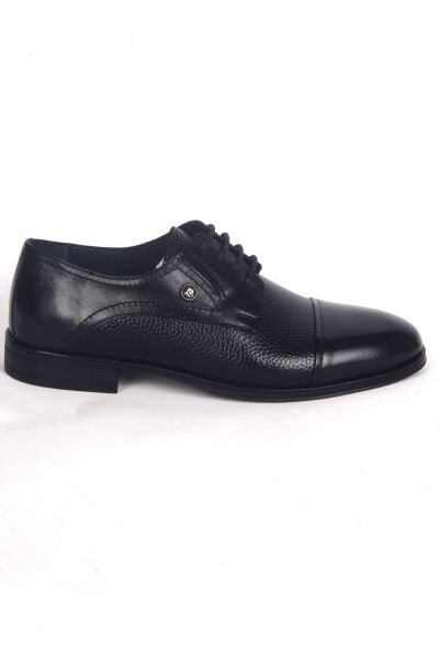 Pierre Cardin 63582 Exclusıve Deri Normal Taban Bağcıklı Tabanı Plastik Siyah Erkek Kılasik Ayakkabı