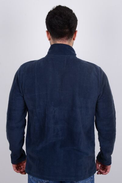 Cazador 5632 Mavi Önü Fermuarlı Erkek Polar Sweat