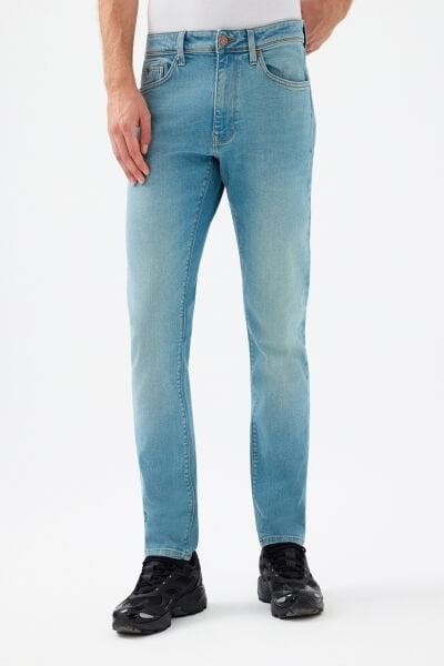 Loft 2036089 Mavi Erkek Ricardo Slim Fit  Normal Bel Daralan Paça %98 Pamuk Kot Pantolon