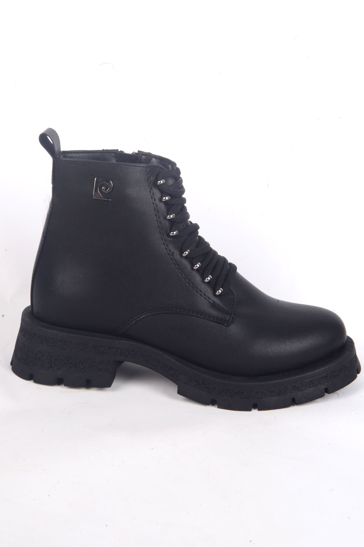 Pierre Cardin 54193 Ortapedik Taban Bğcıklı Geniş Tabanlı Hafifi Topuklu Siyah Kadın Kışlık Bot