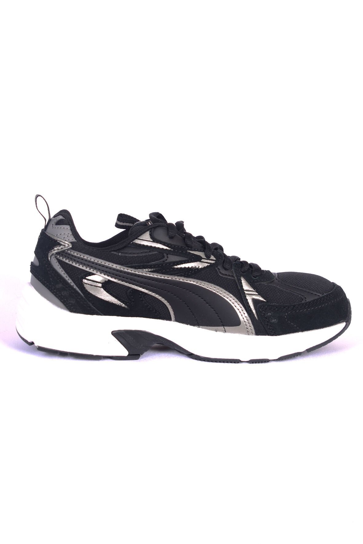 Puma 393489 01 Milenio Tech Suede Bağcıklı Ortapedik Taban Siyah Unisex Günlük Spor Ayakkabı