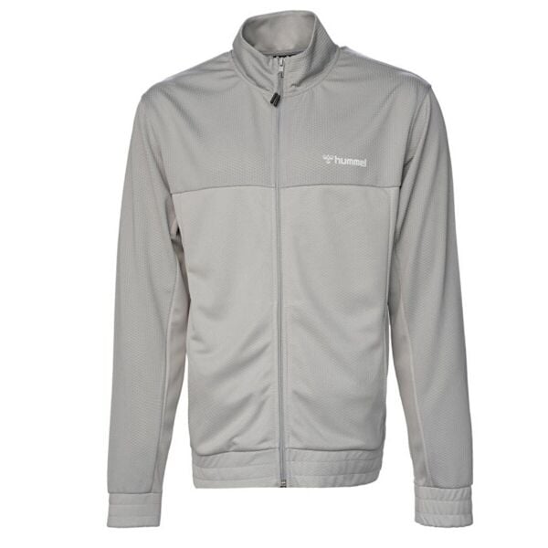 Hummel 921787-2521 Gri Erkek Joel Zip Normal Kesim Fermuarlı  Beli Ve Kolları Lastikli Ceket
