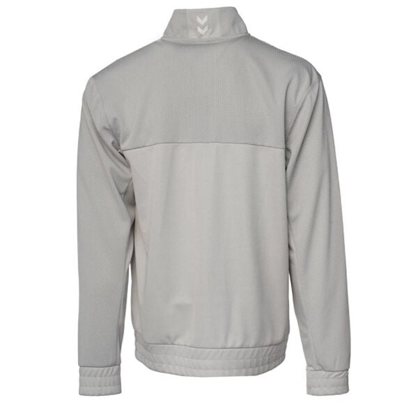 Hummel 921787-2521 Gri Erkek Joel Zip Normal Kesim Fermuarlı  Beli Ve Kolları Lastikli Ceket