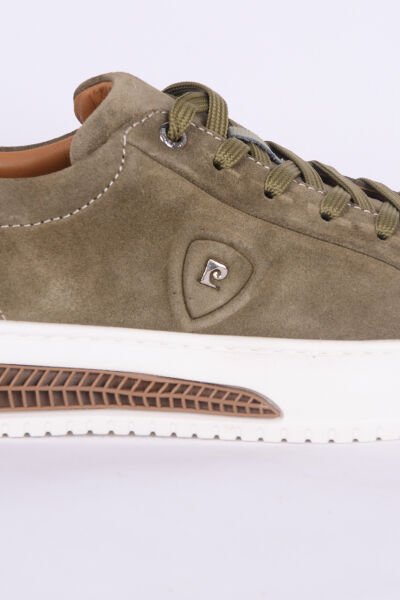 Pierre Cardin 335749 Süet Rahat Taban Bağcıklı Topuğu Desen Detaylı Rahat Esnek Haki Erkek Günlük Ayakkabı