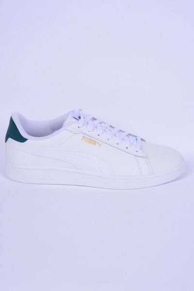 Puma  390987-14 Puma Smash 3.0 L Beyaz-Yeşil Erkek Spor Ayakkabı