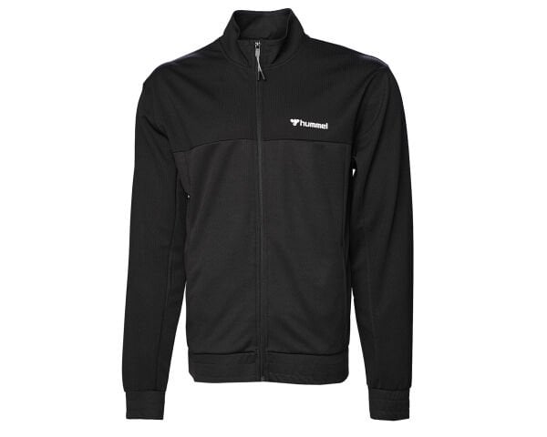 Hummel 921787-2001 Siyah Erkek Joel Zip Normal Kesim Fermuarlı  Beli Ve Kolları Lastikli Ceket
