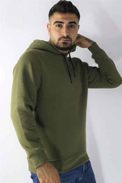 Cazador 22KCEEO05616 Erkek Haki Kapüşonlu Sweat