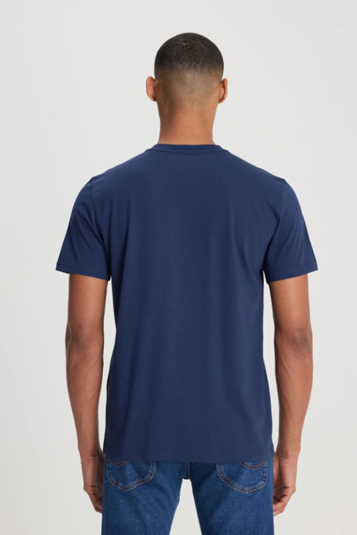 Lee L241521410 Lacivert Erkek Regular Fit Bisiklet Yaka  Lee Logo Baskılı Tşört