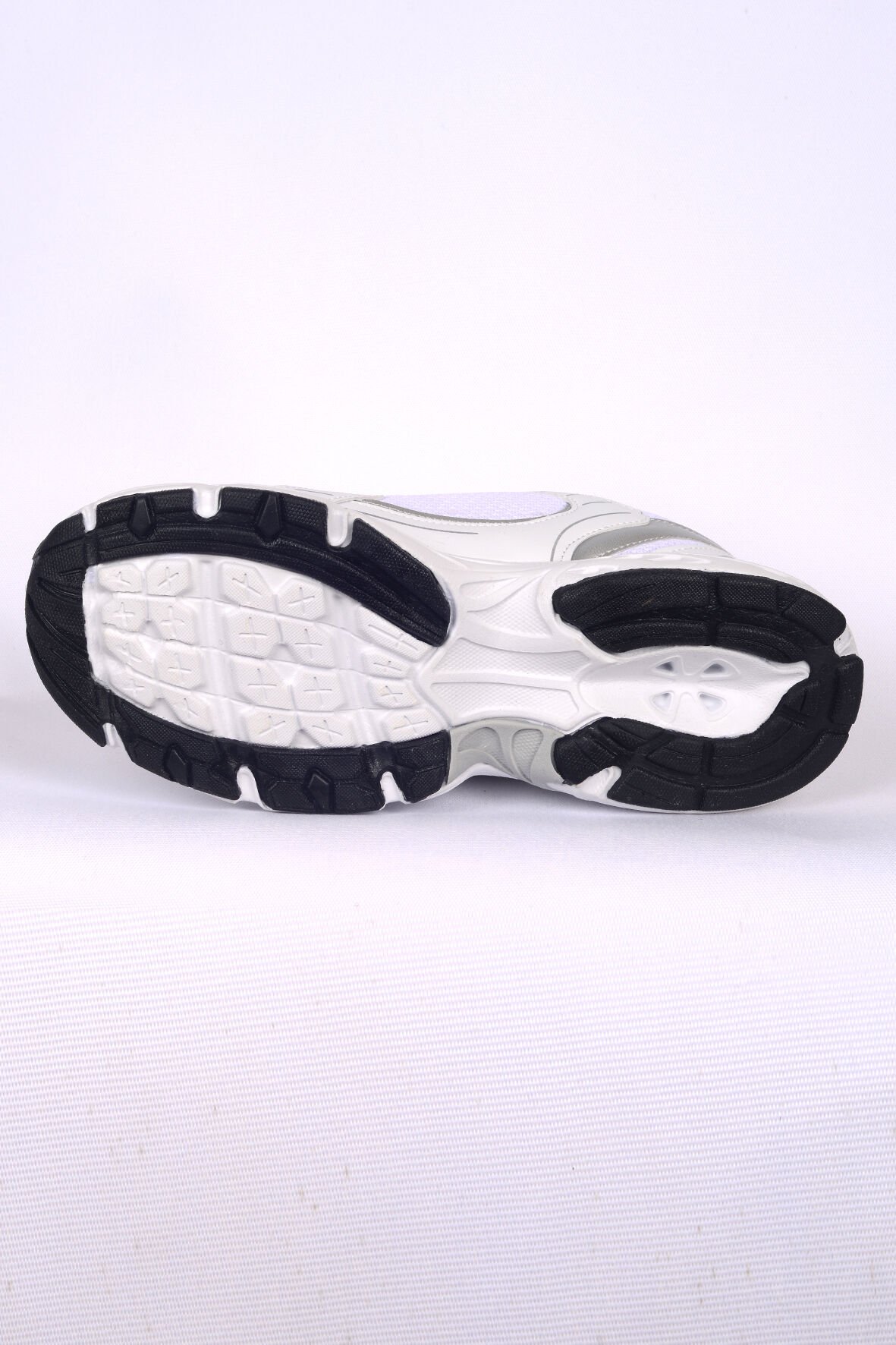 Walkway Run M Beyaz Gümüş Ortapedik Taban Erkek Fileli Spor Ayakkabı