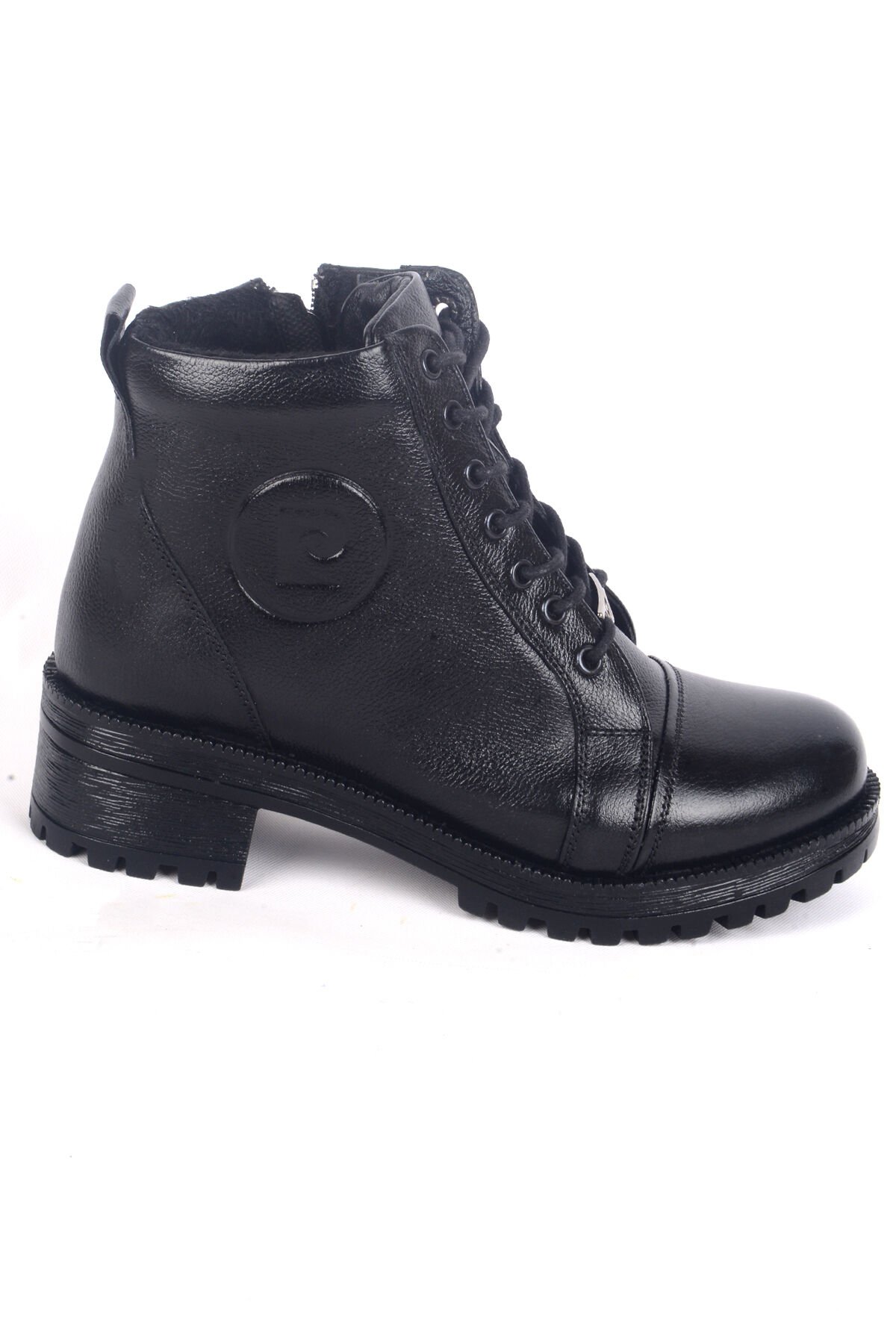 Pierre Cardin 54062 Hafif Topuklu Yandan Fermuarlı Ortapedik Tabanlı Kadın Siyah Kışlık Bot