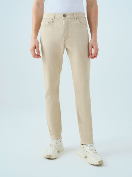 Loft LF2039483 Bej Erkek Slim Fit Kot Pantolon