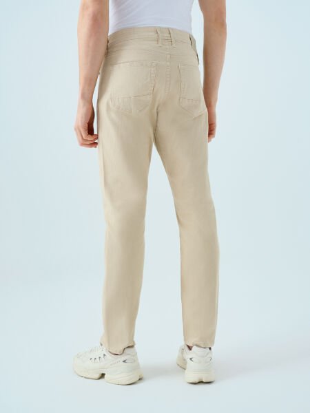 Loft LF2039483 Bej Erkek Slim Fit Kot Pantolon
