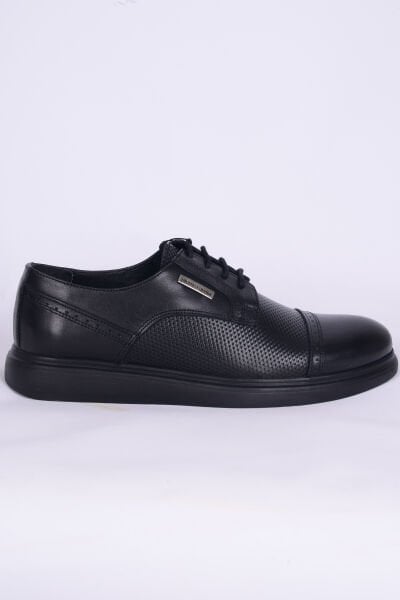 Pierre Cardin 90165-1 Freelight Deri Bağcıklı Normal Taban Siyah Klasik Erkek Ayakkabı