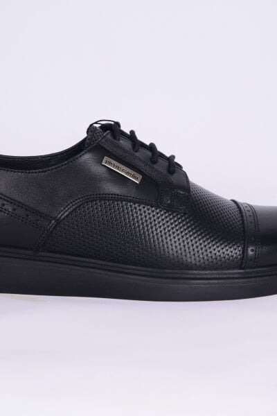 Pierre Cardin 90165-1 Freelight Deri Bağcıklı Normal Taban Siyah Klasik Erkek Ayakkabı