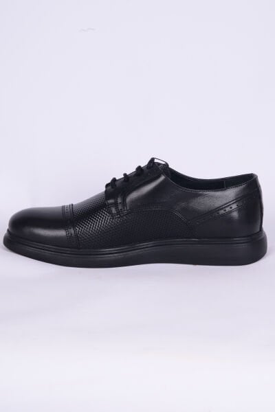 Pierre Cardin 90165-1 Freelight Deri Bağcıklı Normal Taban Siyah Klasik Erkek Ayakkabı