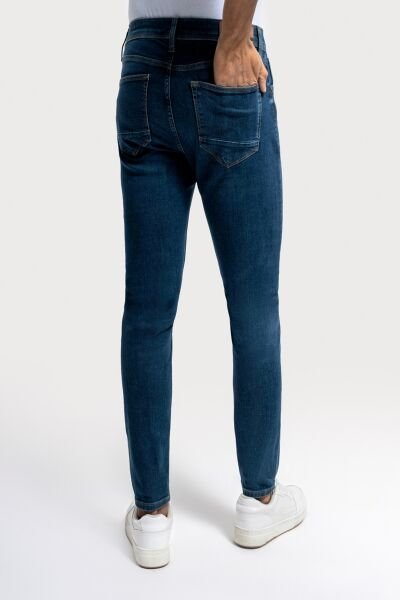Loft 2035719 Mavi Erkek Justin Skinny Fit Normal Bel Daralan Paça Kot Pantolon