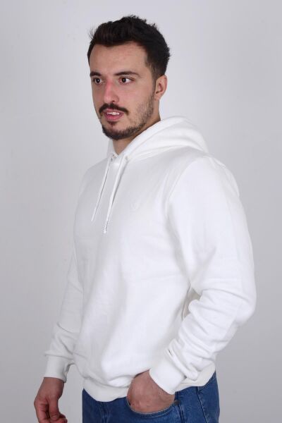 Cazador 22KCEEO05616 Ekru Kapüşonlu Erkek Sweat