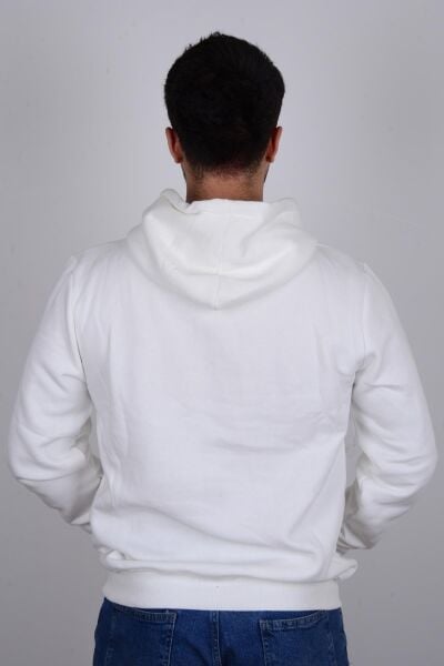 Cazador 22KCEEO05616 Ekru Kapüşonlu Erkek Sweat