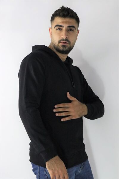Cazador 22KCEEO05611 Erkek Siyah Kapüşonlu Sweat