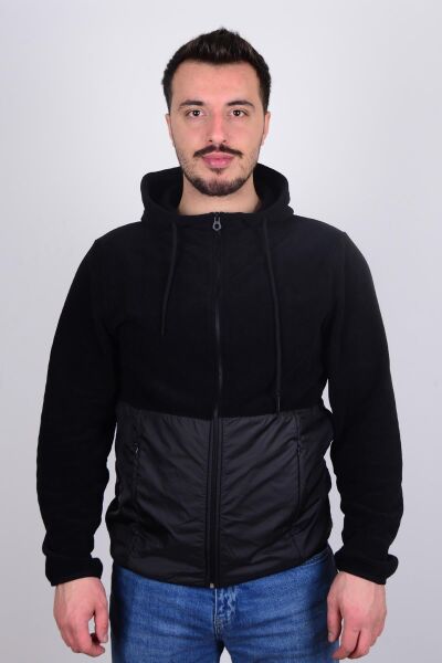 Cazador 23KCEEO05116 Siyah Önü Fermuarlı Erkek Polar