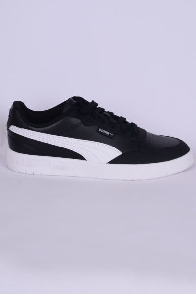 Puma 389371-02 Court Ultra Lite Deri Rahat Taban Bağcıklı Rahat Hafif Esnek Siyah Günlük Unisex Ayakkabı