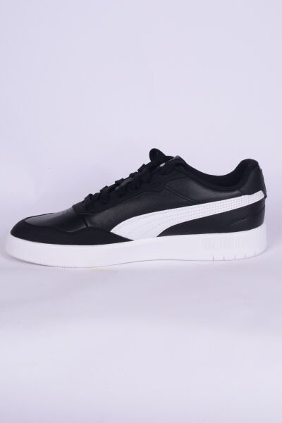 Puma 389371-02 Court Ultra Lite Deri Rahat Taban Bağcıklı Rahat Hafif Esnek Siyah Günlük Unisex Ayakkabı