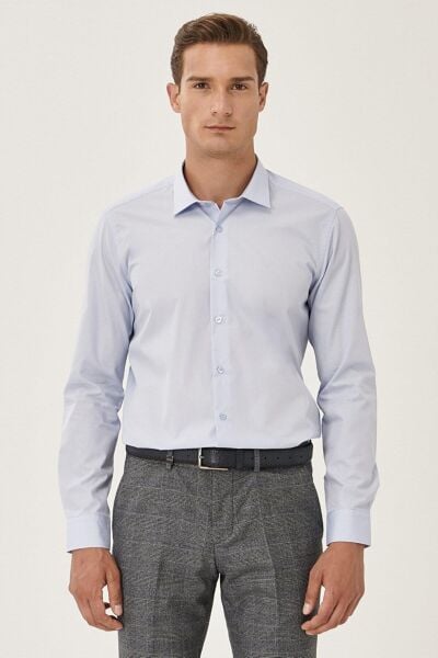 Altınyıldız 4A20000000001 Erkek Açık Mavi Gömlek