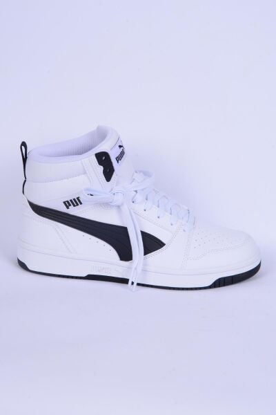 Puma 392326-02 Rebound V6 Beyaz-Siyah Erkek Spor Ayakkabı