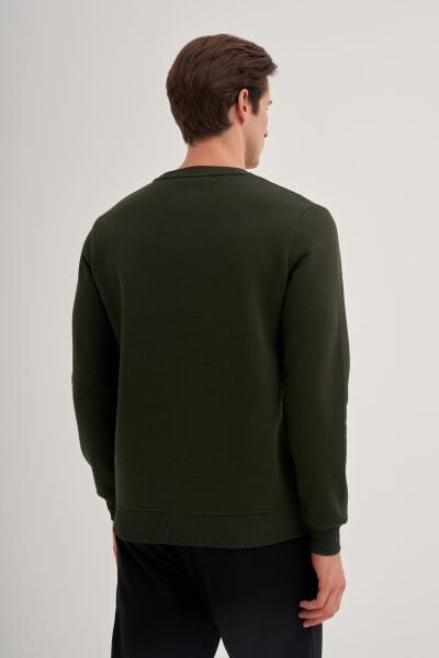 Cazador 24KCEEO05140 Hunter Erkek Bisiklet Yaka Cazador Yazı İşlemeli 3 İplik Sweat