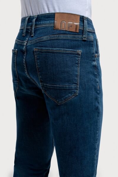 Loft 2035700 Mavi Erkek Ricardo Slim Fit Normal Bel Daralan Paça Kot Pantolon