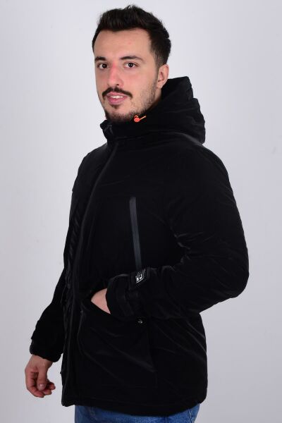 Cazador 23KCEED01056 Siyah Mikro Erkek Mont