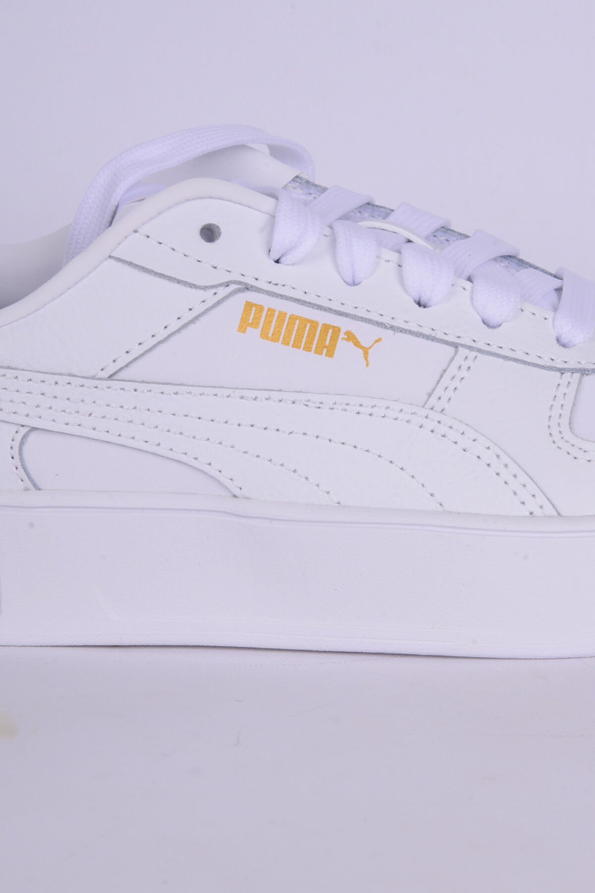 Puma 389390-01 Carina Street Deri Ortopedik Taban Kadın Günlük Beyaz Spor Ayakkabı