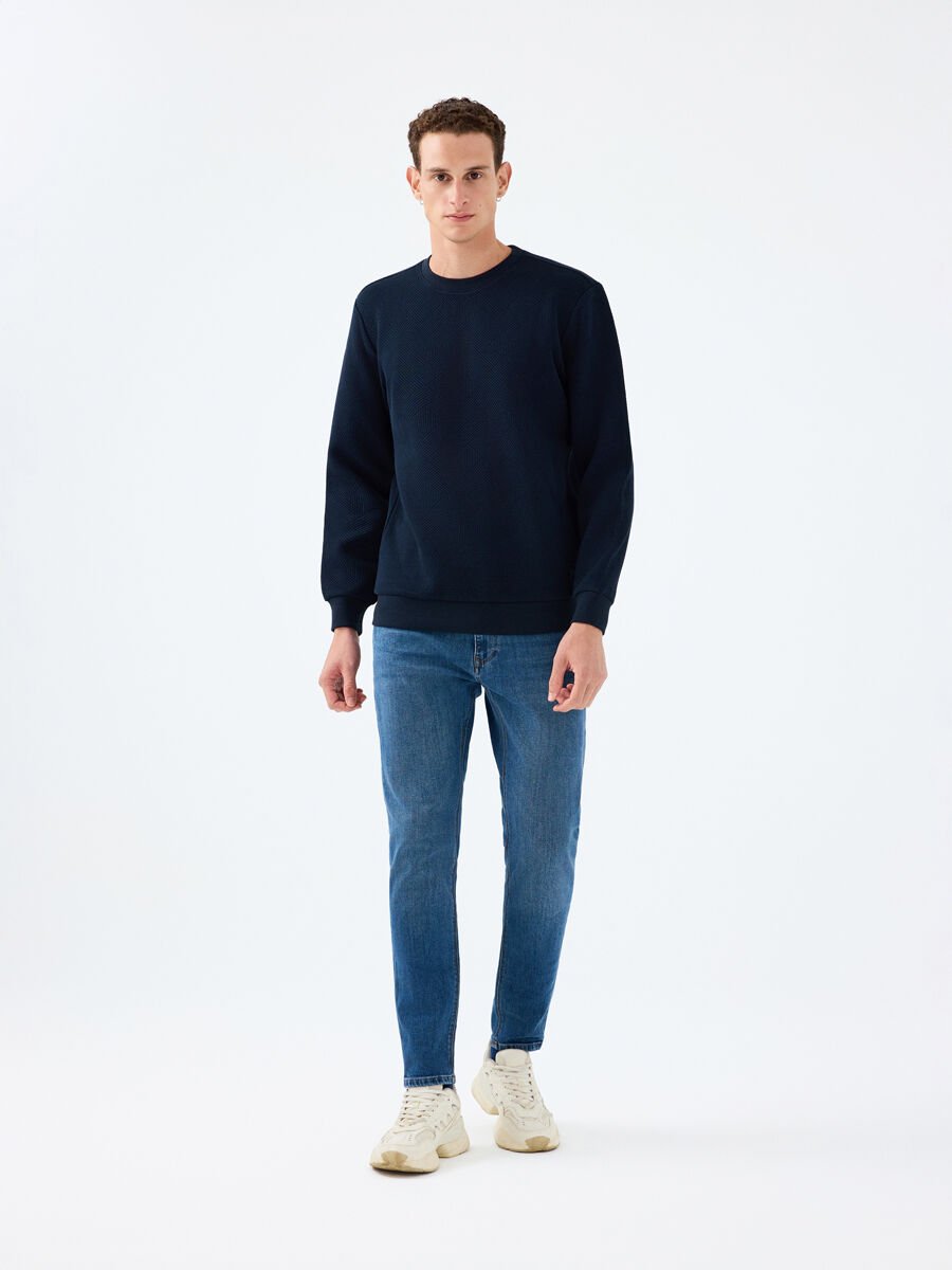 Loft LF2039922 Mavi Erkek Justin Skinny Fit Esnek Kumaş Kot Pantolon