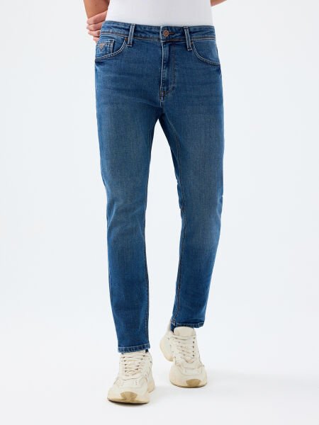 Loft LF2039922 Mavi Erkek Justin Skinny Fit Esnek Kumaş Kot Pantolon