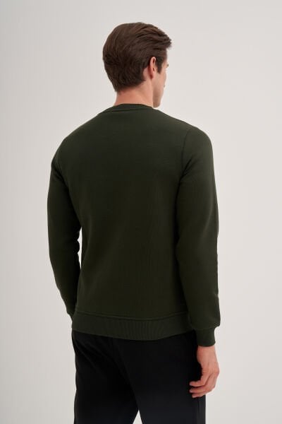 Cazador 24KCEEO05223 Hunter Erkek 3 İplik Logolu Bisiklet Yaka Sweat Tshirt