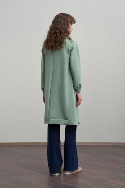 Allday B50299A0 Defne Kadın Pamuklu Nakışlı Uzun Tunik