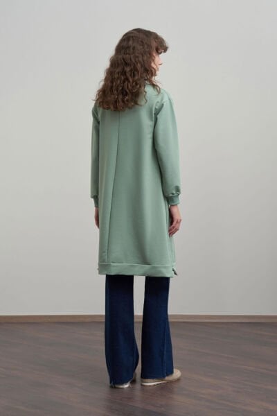 Allday B50299A0 Defne Kadın Pamuklu Nakışlı Uzun Tunik