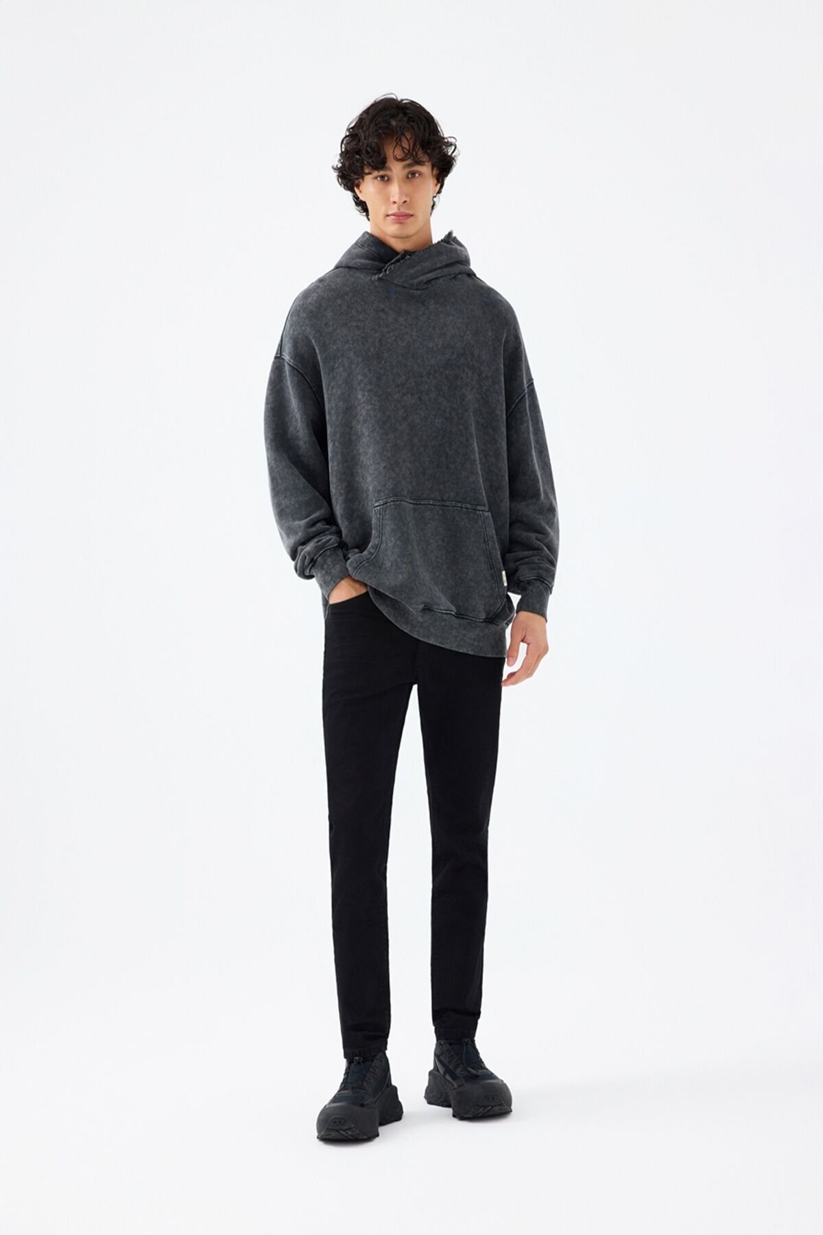 Loft 2034724 Siyah Erkek Justin Skinny Fit Normal Bel Daralan Paça Kot Pantolon