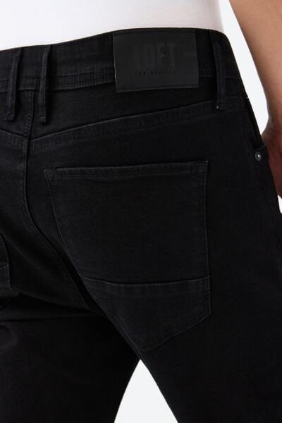 Loft 2034724 Siyah Erkek Justin Skinny Fit Normal Bel Daralan Paça Kot Pantolon