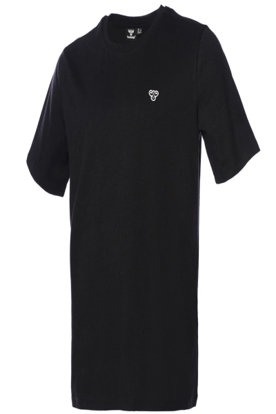 Hummel 911865-2001 T-IC ICO Siyah Erkek Regular Kesim Bisiklet Yaka Göğüsten Logolu Tshirt