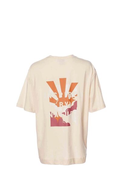 Hummel 911923 HMLARİA Bej Kadın Bisiklet Yaka Kısa Kol Tshirt