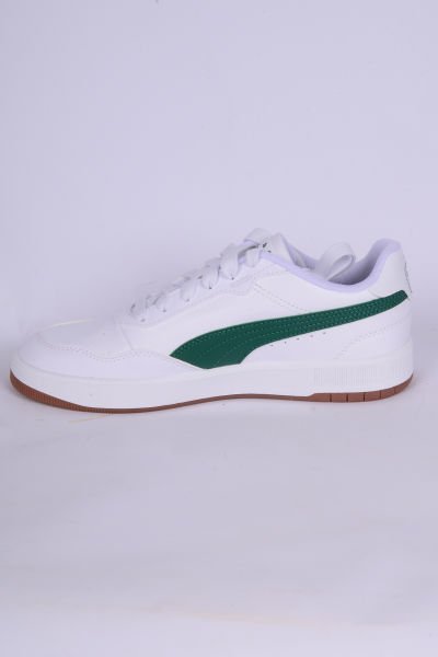 Puma 389371-11 Court Ultra Lite Deri Rahat Taban Bağcıklı Rahat Hafif Esnek Beyaz-Yeşil Günlük Unisex Ayakkabı