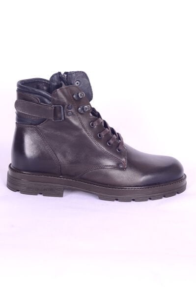 Pierre Cardin 77648 PREMIUM Kahverengi Erkek Fermuarlı Bağcıklı Rahat Taban Günlük Bot