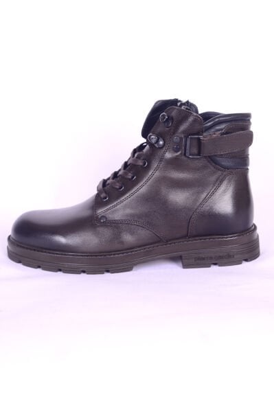 Pierre Cardin 77648 PREMIUM Kahverengi Erkek Fermuarlı Bağcıklı Rahat Taban Günlük Bot