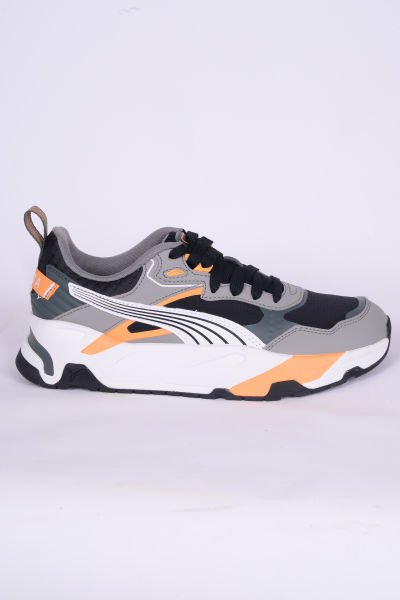Puma 395262-02 Trinity Desert Road Fileli Rahat Taban Deri Detaylı Esnek Siyah Günlük Erkek Spor Ayakkabı