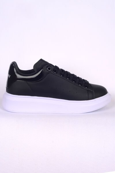 Walkway Damacus 150 M Siyah Beyaz Yüksek Taban Bağcıklı Erkek Günlük Ayakkabı